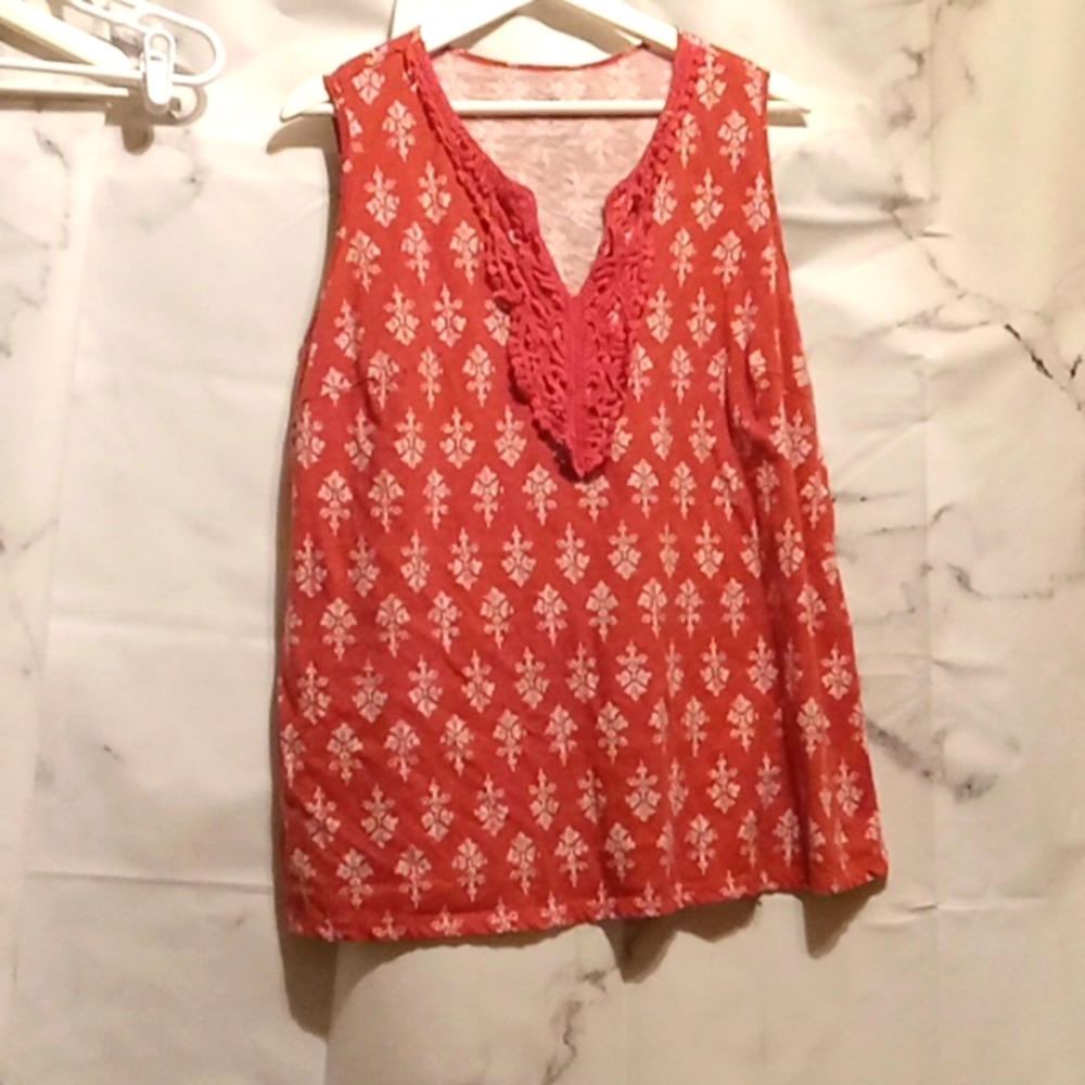 Free With Purchase St John's Bay tank top orange 1X ❤️❤️❤️❤️